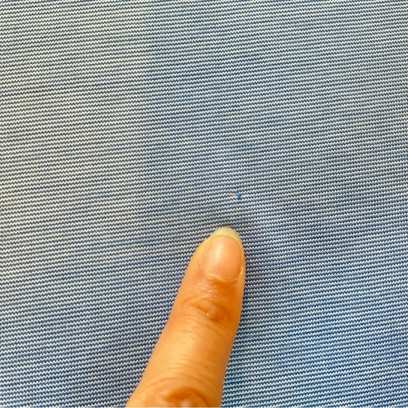 Travis Mathew Golf Polo Men’s L Blue Micro Stripe Pima Performance Short Sleeve - Picture 6 of 11